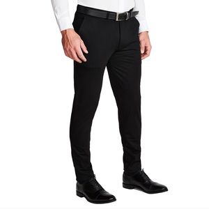 State & Liberty Athletic Fit Stretch Suit Pant - Black